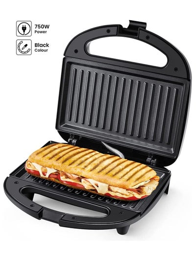 اشتري 2 Slice Non-Stick Sandwich & Panini Grill 750W KGT-810 – Sandwich Maker with Handle Locking System, Indicator Light, Overheat Protection في السعودية