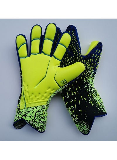 اشتري New Falcon Football Professional Adult Latex Fingerless Breathable Durable Thickened Goalkeeper Gloves Goalkeeper Gloves في السعودية