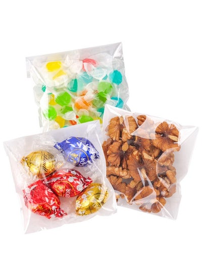 اشتري Self Sealing Cellophane Bags Clear Cookie Bags For Gift Giving Treat Bags For Packaging Cookiescandygifts(100 Pack4X4 Inch) في الامارات
