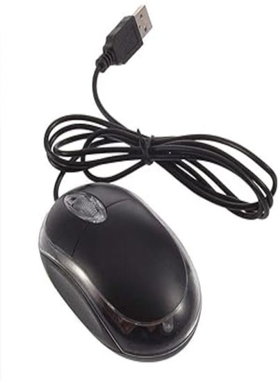 اشتري USB 2.0 Wired Mini Wheel Scroll Optical LED Mice Mouse For Laptop PC Windows 7 8 في مصر