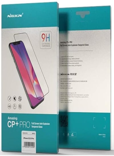 Buy Nillkin cpplus pro anti-explosion glass screen protector 0.33mm 2.5d apple iphone 13/13 pro-black in Egypt