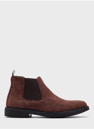 Buy Faux Suede Chelsea Boots in UAE