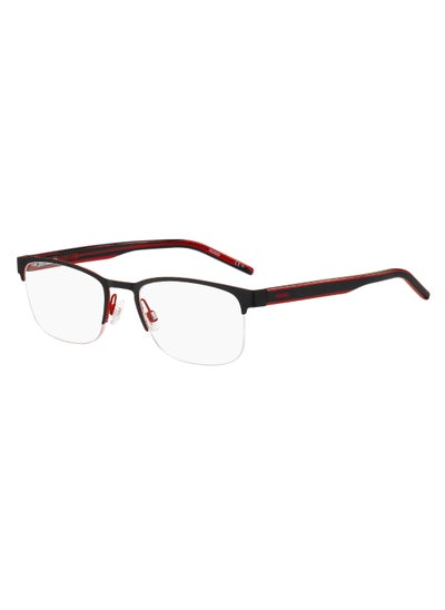 اشتري Men's  Rectangular Shape Acetate Sunglasses Hg 1247  37 - Lens Size: 36.9 Mm - Black Red في الامارات