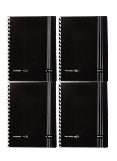 Buy 4-Piece A4 Size Spiral Notebook in UAE