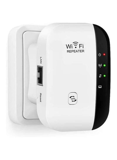 اشتري WiFi Range Extender Universal Wireless Signal Booster Dual Band Router 2.4GHz Built-in Wall Receiver Repeater Home Broadband Ethernet Hotspot Coverage with AP Mode في السعودية