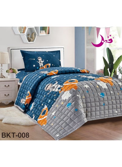 Buy Kids Compact Duvet Set 3 Pieces Drawings Multicolor And Shapes in Saudi Arabia