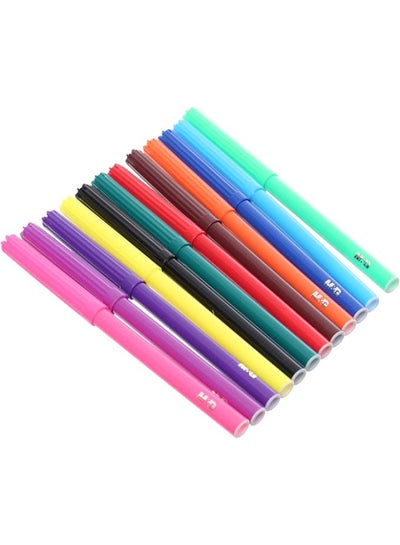 Color Flow Pens S-Felt Tip Pens, Colorful Art Creations, Fine Tip, Smooth Flow, 12 ...