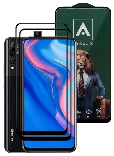 Buy 2 Pieces Antistatic ESD Dustproof Premium Quality High Definition Tempered Glass Screen Protector Designed For Huawei Y9 Prime (2019) in UAE