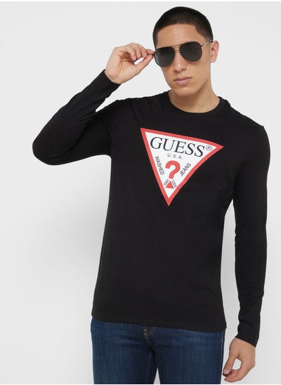 Buy Logo Printed Crew Neck T-Shirt in Saudi Arabia