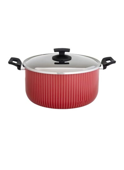 Buy Newflon Cooking Pot With Steel Lid Size 28 cm in Saudi Arabia