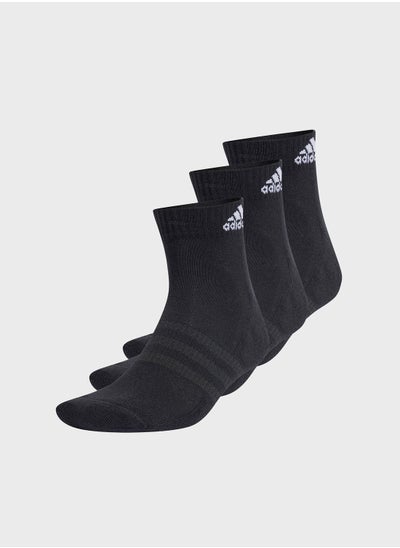 Buy 3 Pack Cushioned Ankle Socks in Saudi Arabia