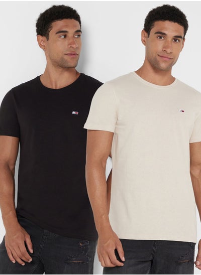 Buy 2 Pack Logo Crew Neck T-Shirt in UAE