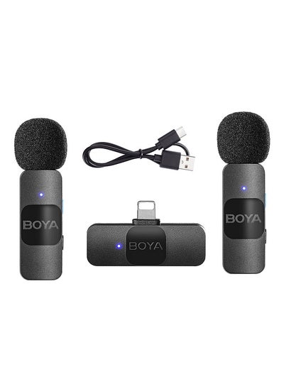 اشتري BOYA BY-V2 One-Trigger-Two 2.4G Wireless Microphone System في السعودية