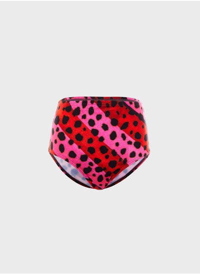 Buy Bright Cheetah Stripe Bikini Bottom in UAE