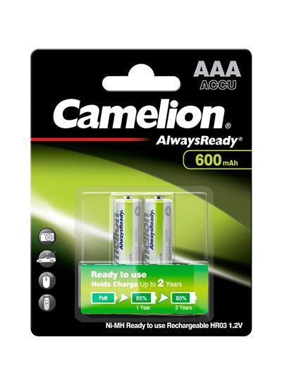 Buy Camelion NH-AA600bp4 Ni-MH Battery HR6 / AA / Mignon, 600mAh, 2-pack chrome in Egypt