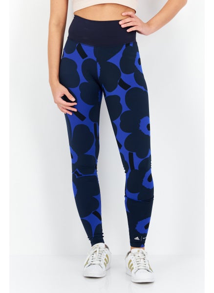 Buy Women Sportswear Fit Pull On Training Tights, Navy/Blue in UAE