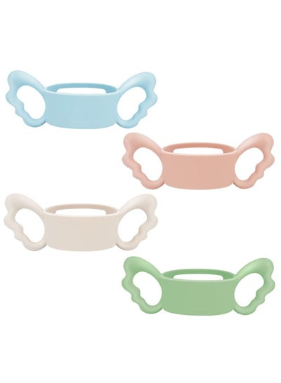Buy Baby Bottle Handles, Silicone Wide-Neck Handle for NUK/ Avent/ Dr Browns/ Hegen Bottle and Other Dia 6-7cm Wide-Neck Baby Bottle, for Baby Gripping (4 Pack) in UAE
