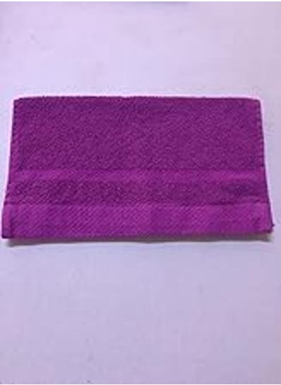 Buy Rosa Home Honeycomb Cotton Face Towel, 33 X 33 cm - Fuchsia in Egypt