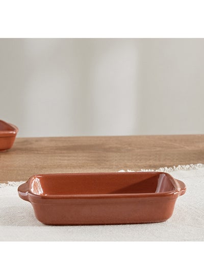 Buy Arcilla Rectangular Bake and Serve Dish 24.5 x 4 x 14 cm in UAE