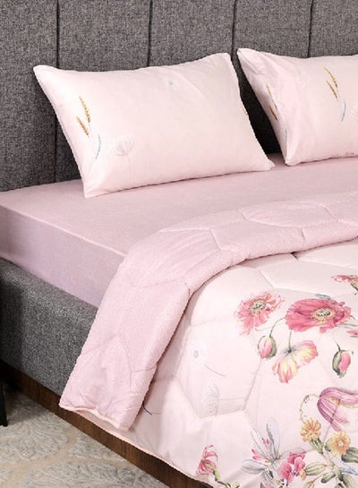 Buy Mehri Queen-Sized Comforter, Pink – 230x220 cm in UAE