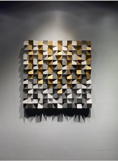 Buy Gold And Silver Acoustic Panel By Woodeometry in Egypt