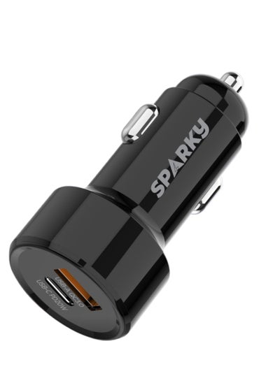 Buy Fast car charger with PD port 20w and USB QC3.0.0 port in Saudi Arabia