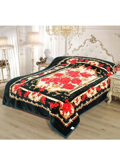 اشتري Double Ply Premium Korea Quality Blanket Made by 100% Polyester SPUN YARN Obtained from Virgin Polyester Which is Suitable for winter and Rainy Season في السعودية