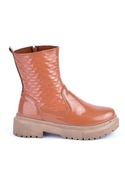 Buy High Quality Half Boot Glossy Cabotone Leather-Havan in Egypt