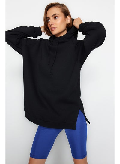 اشتري Sweatshirt - Black - Oversize في مصر