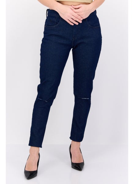 اشتري Women Skinny Fit Washed Stretchable Denim Jean, Blue في الامارات