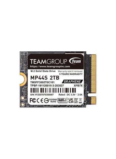 اشتري MP44S SSD عالي الأداء 2 تيرابايت SLC Cache Gen 4x4 M.2 2230 PCIe 4.0 NVMe، متوافق مع Steam Deck وASUS ROG Ally وأجهزة الكمبيوتر الصغيرة (سرعة R/W تصل إلى 5000/3500 ميجابايت/ثانية) TM5FF3002T0C101 في الامارات