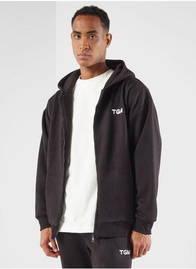 Buy Lounge Oversized Zip Hoodie in UAE