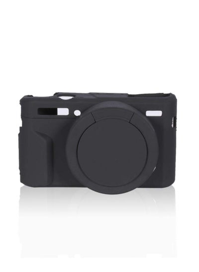 Buy Silicone Gel Camera Case for Canon PowerShot G7x Mark II Protective Rubber Soft Camera Cover Bag (Black) in UAE