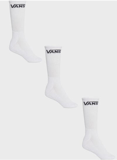 Buy 3 Pack Essential Crew Socks in UAE