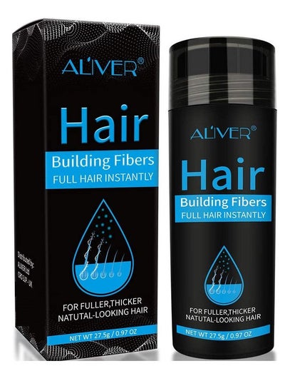 Buy Hair Building Fibers Full Hair Instantly Black 27.5g in UAE