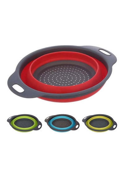 Buy Mt square silicone foldable strainer, assorted colors, rbjrxzer25 in Egypt