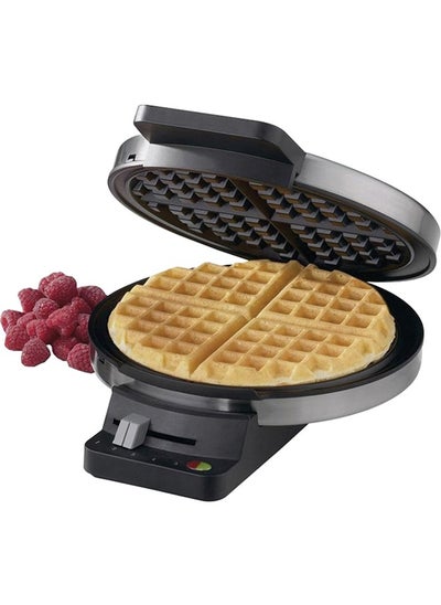 Buy Round Classic Waffle Maker, Brushed Stainless,Silver in Saudi Arabia