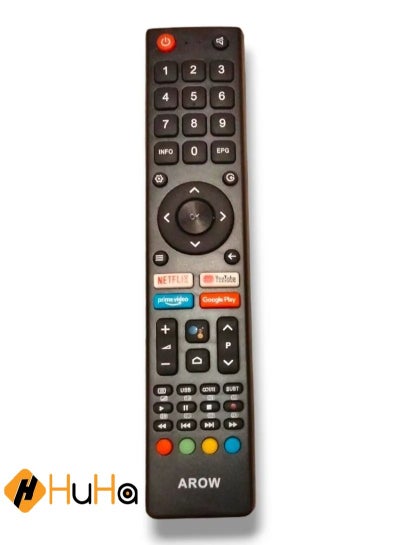 اشتري Arrow Smart TV Remote | Replacement Remote Control For Arrow Smart TV LCD LED With Netflix YouTube Google Play & Prime Video Key Buttons في السعودية