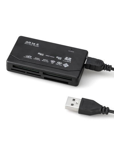 اشتري قارئ بطاقات الذاكرة 6 في 1 - قارئ بطاقات USB عالمي لبطاقة SD/Micro SD/CF/XD/MS Pro/M2 في الامارات