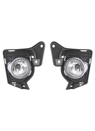 اشتري DLAA Pack of 2 TY694E Fog Lamps Suitable for HiAce 2014-2018 Chrome Ring, Wires and Switch في الامارات