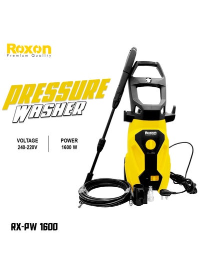 اشتري ROXON RX-PW1600 Powerful Electric High Pressure Washer, 1600W, 130 Bar, Efficient And Versatile Cleaning Car Washer في السعودية