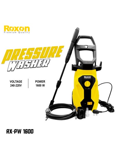 اشتري ROXON RX-PW1600 Powerful Electric High Pressure Washer, 1600W, 130 Bar, Efficient And Versatile Cleaning Car Washer في السعودية