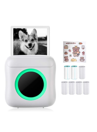 Buy Mini Pocket Printer, Wireless Bluetooth Thermal Printer for iPhone & Android, Portable Inkless Label Printer for Photos Pictures Receipt Memos Notes Work List in UAE