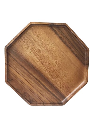Buy Acacia cheese platter, wooden serving platter, suitable for kitchen and restaurants. Made in Thailand (Octagon) in UAE