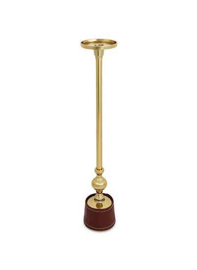 اشتري Owen Candle Holder, Gold & Brown - 9x59.5 cm في الامارات