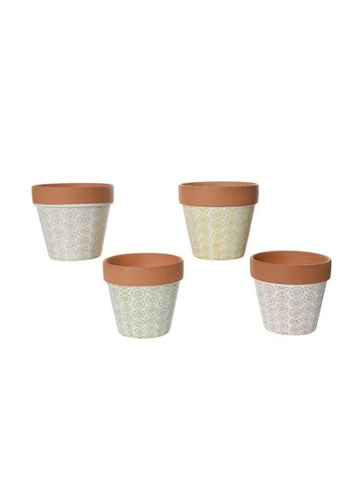 Buy Kaemingk Citronella Candle Wax, In Decent Designed Pot, 886865 Assorted 1 Piece in UAE