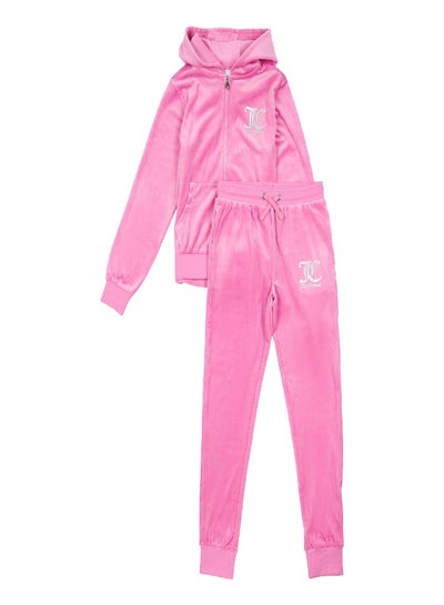 Buy Juicy Couture Velour Zip Through Hoodie and Velour Jogger in UAE