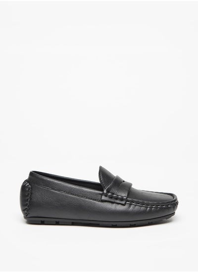 Buy Boy's Solid Slip-On Loafers Ramadan Collection in UAE