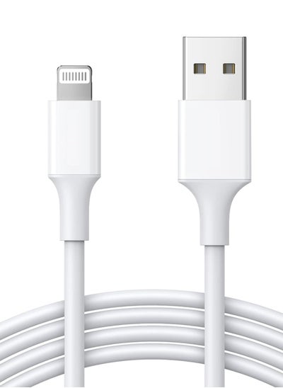 اشتري كابل شاحن iPhone [معتمد من MFi] كابل Lightning كابل iPhone 2.4A Lightning Cable متوافق مع iPhone 14/14 Pro/14 Plus/14 Pro Max وiPhone 13 Pro 12 Pro Max 11 XS 7 Plus 6S وiPad Pro في الامارات