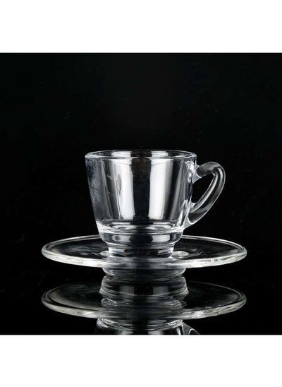 Buy Espresso Cups & Saucers Set 2 oz 60 ml in UAE